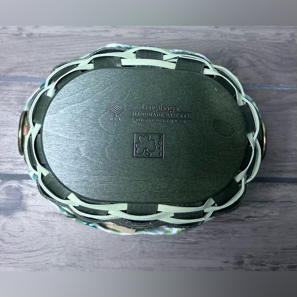 Longaberger NWT 2011 Fields of Clover Basket Combo Basket, Liner, Lid, Protector - Picture 7 of 15